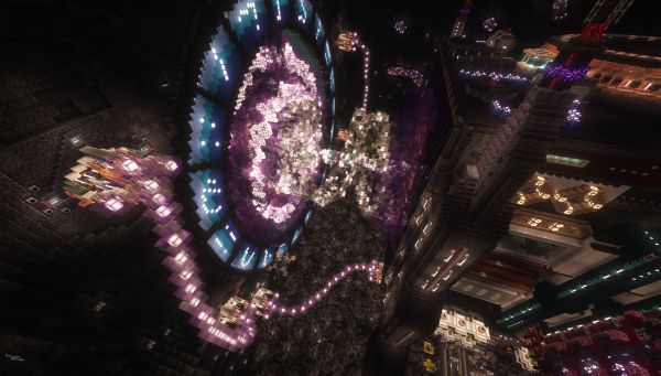 Nether Core XP Aurum Factory, Dimenstionstor