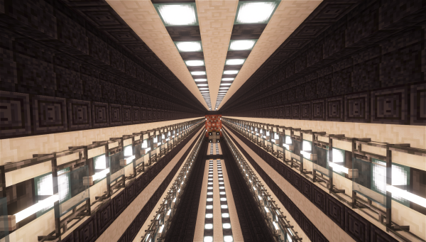 Der Eingang zur Everdeep Cyberpunk City 